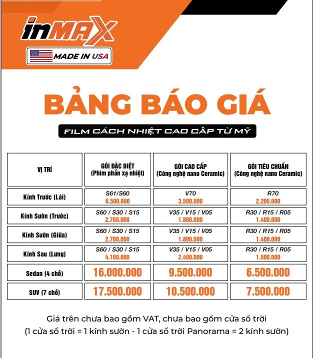 Phim cách nhiệt Inmax