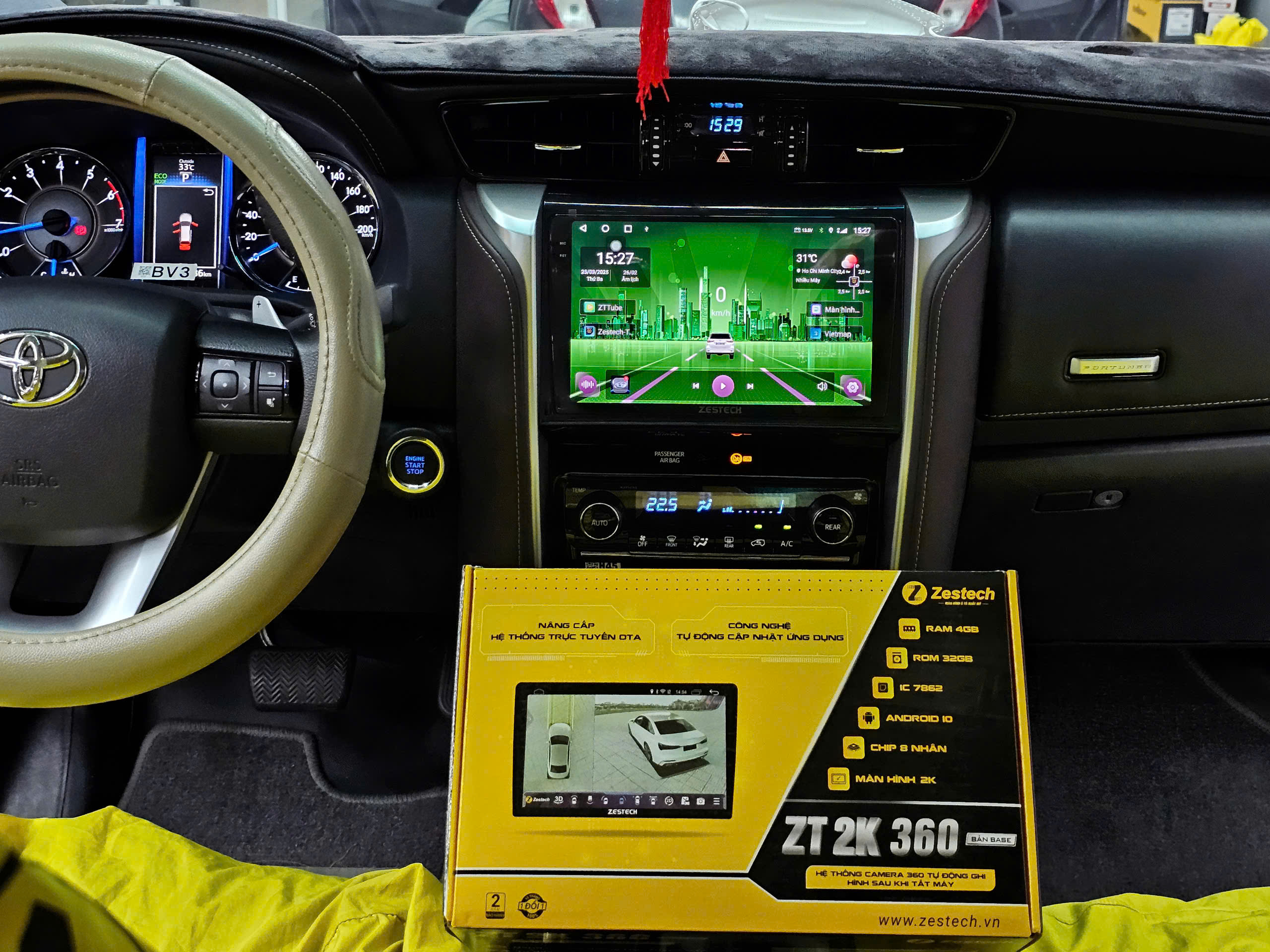 Màn Hình Zestech Cho Toyota Fortuner 2017-2025 &#8211; Nâng Tầm Trải Nghiệm Lái Xe