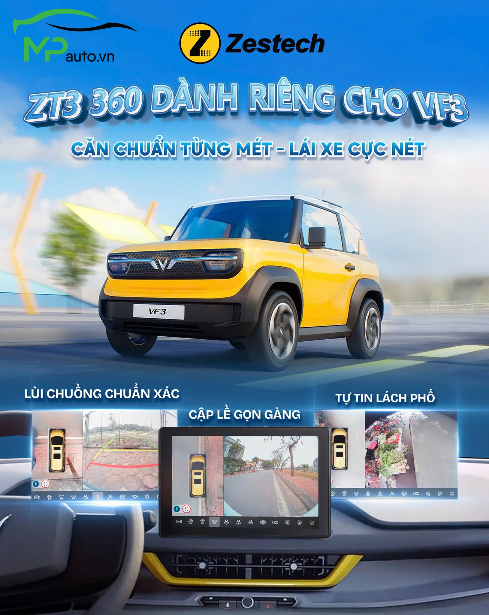 Màn Hình Android Zestech ZT3 VinFast VF3